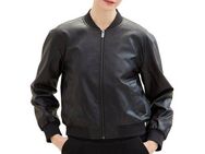 TOM TAILOR Denim Blouson Bomberjacke aus Kunstleder und mit Eingrifftaschen