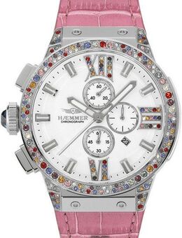 HAEMMER GERMANY Chronograph EMINENT NELLY, E-044, Quarzuhr, Armbanduhr, Damenuhr, analog, Tag, Stoppfunktion