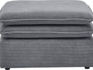 Places of Style Hocker PIAGGE, Hochwertiger Cord, passend zum Sessel