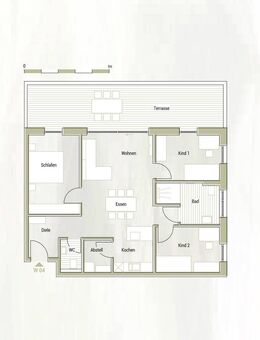 W04 - Helle 4-Zimmer-Wohnung mit Terrasse, barrierefreiem Bad & flexiblen Raumoptionen - Hausach