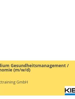 Duales Studium Gesundheitsmanagement / Fitnessökonomie (m/w/d) - Ratingen
