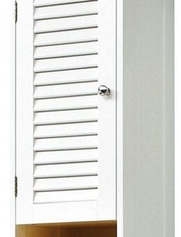 Saphir Hängeschrank Quickset 928 Wand-Badschrank, 1 Tür, 1 Einlegeboden, 1 Nische Badezimmer-Hängeschrank, 32 cm breit, Weiß, Landhaus-Stil