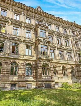Exklusive 4-Zi-Maisonette im Gründerzeitjuwel am Clara-Zetkin-Park! 117m² + Aufzug + Einbauküche - Leipzig