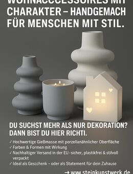 Minimalistische Unikate – handgemachte Kerzen, Vasen & Deko - Gelsenkirchen