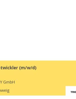 Softwareentwickler (m/w/d) - Braunschweig