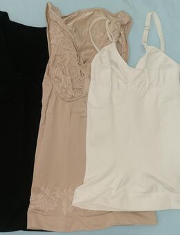 3 x DAMEN UNTERHEMD TOP UNTERWÄSCHE Größe L, schwarz, braun. Off-White gebraucht! - Münster