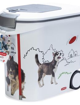 Curver Trockenfutterbehälter Hund - Agility-Design: bis 12 kg Trockenfutter (35 Liter)