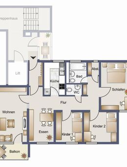 Sonnige, gepflegte 4,5-Zimmer-Wohnung in Aussichtslage - Deizisau