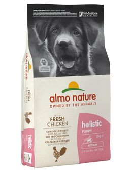 12 kg Almo Nature Holistic zum Sonderpreis! - Medium Puppy Huhn & Reis