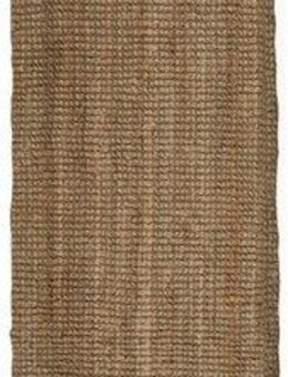 FLAIR RUGS Läufer Jute Boucle, rechteckig, Höhe: 7 mm, aus 100% Jute, mit Fransen, aus Naturfasern