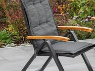 MERXX Hochlehnerauflage Tilos Kissen, (1 St), Polyester, für Sessel, grau