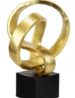 I.GE.A. Dekofigur Moderne Deko Skulptur (1 St), Ornamente Statue Dekoration Figuren Geschenkidee, silber