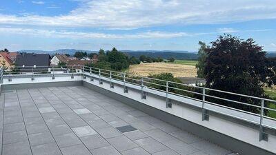 Das Panorama-Penthouse mit der Schwäbischen-Alb zum greifen nah!