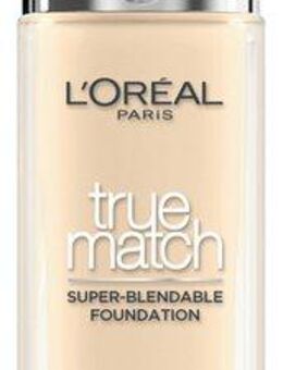L'ORÉAL PARIS Foundation L'Oréal Paris True Match Foundation, Spendet Feuchtigkeit, mittlere Deckkraft, passt sich dem Hautton an.