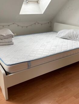 Weißes großes Bett - Leipzig Südost
