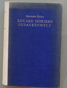 Eduard Mörikes Gedankenwelt (1923) - Münster