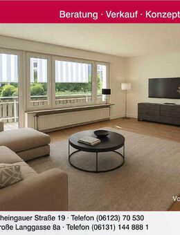 Frisch renovierte Eigentumswohnung mit großem Süd-West Balkon in ruhiger Lage! - Eltville (Rhein)