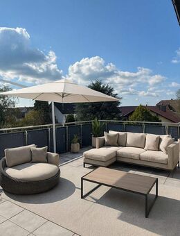 Exklusive möblierte Penthousewohnung mit riesiger Terrasse in ruhiger Lage von Mainhausen - Mainhausen