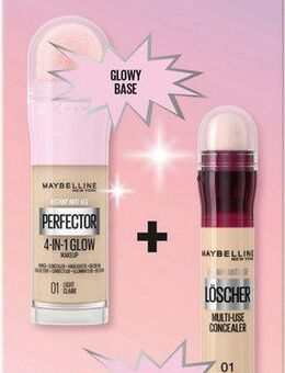 MAYBELLINE NEW YORK Schmink-Set Maybelline New York Instant Perfector Glow + Concealer, mit vielseitigen Kombinationsmöglichkeiten
