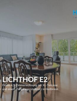 LICHTHOF E2 - Große 4,5-Zimmerwohnung mit XL-Terrasse und einem Tiefgaragenstellplatz in Heilbronn - Heilbronn
