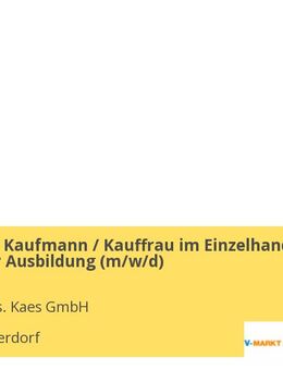 Ausbildung Kaufmann / Kauffrau im Einzelhandel / Verkäufer Ausbildung (m/w/d) - Marktoberdorf