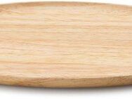 Continenta Tablett, Holzwerkstoff, (1-tlg), oval, Gummibaum, ideal zum Servieren