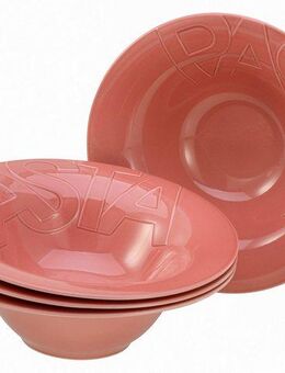CreaTable Pastateller Gourmet, Pastateller 27 cm, 4-tlg, (4 St), Hochwertiges Design, Europäische Qualitätsproduktion