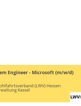 Senior System Engineer - Microsoft (m/w/d) - Kassel