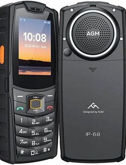 AGM by Beafon M6 (4G) Handy (6,1 cm/2,4 Zoll, 2 MP Kamera, robustes Tastaturhandy, 3,5 W 35 mm 109 dB Lautsprecher)