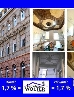 *** 4 Einheiten im Paket - 632 m² vermietbare Fläche im Gründerzeitbau mit Deckenmalereien *** - Worms