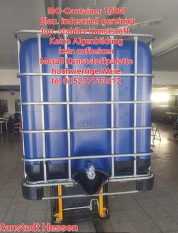 IBC-Container 1000l Blau industriell gereinigt top sauber - Ranstadt
