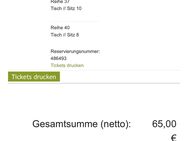 2 Eintrittskarten zu verkaufen - Kutenholz