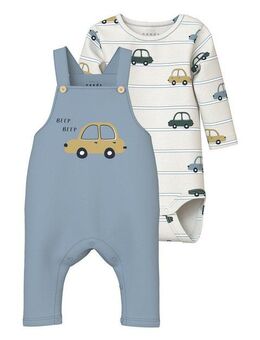 Name It Overall NBMVONNE SWEAT OVERALL BOX BRU SET (Set, 2-tlg)