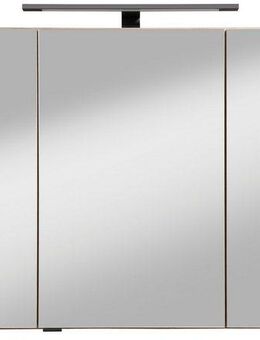 welltime Spiegelschrank Trento, verschiedene Ausführungen und Farben Breite 100 cm, mit 3D-Effekt, Spiegeltüren, Inklusive LED-Beleuchtung