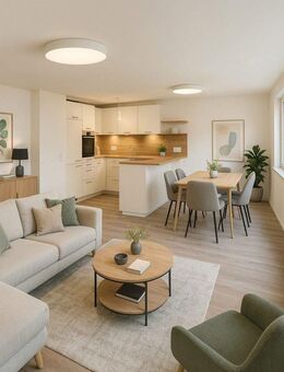 Kernsanierte Wohnung in Dorfmitte mit hochwertigem Ausbaustandard, neuer Küche und Terrasse - Gailingen (Rhein)