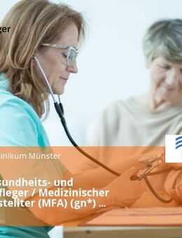 (Fach-)Gesundheits- und Krankenpfleger / Medizinischer Fachangestellter (MFA) (gn*) Notaufnahme - Münster