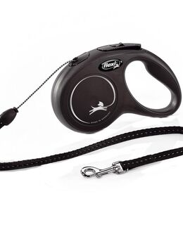 flexi New Classic Seil-Leine S schwarz, 5 m,