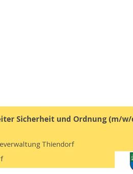 Sachbearbeiter Sicherheit und Ordnung (m/w/d) - Thiendorf