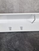 Garderobe Wandgarderobe Ablage Kleiderstange weiß L700mm in 33397