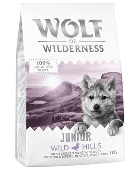 Wolf of Wilderness Junior "Wild Hills" Ente - getreidefrei - 1 kg
