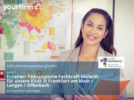 Erzieher/ Pädagogische Fachkraft (m/w/d) für unsere Kitas in Frankfurt am Main / Langen / Offenbach - Frankfurt (Main)