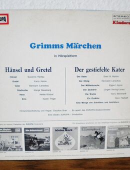 Hänsel und Gretel-Der gestiefelte Kater-Hörspiel-Vinyl-LP,Europa,1966 - Linnich