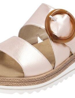 Remonte Pantolette, Keilabsatz, Sommerschuh, Schlappen mit Zierschnalle