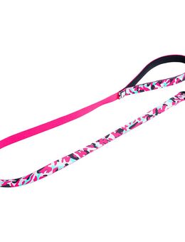 Julius-K9 MoreColor Leine rosa & grau - 120 cm lang, 20 mm breit