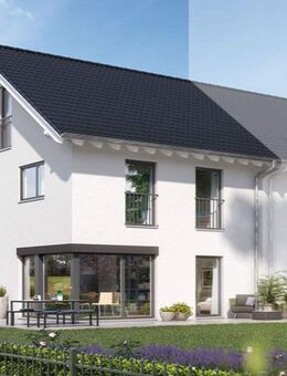 Neubau-DHH mit Südgarten auf hübschem Eckgrundstück - München