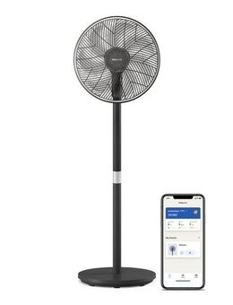 Philips Standventilator CX3550/01 Serie 3000, mit extrem leiser SilentWings-Technologie, 23 dB, 2-in-1-Tisch- & Standventilator, neig- & drehbar, mit App-Steuerung