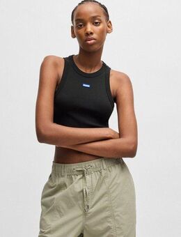 HUGO Blue Tanktop Baby Tank Cropped-Form