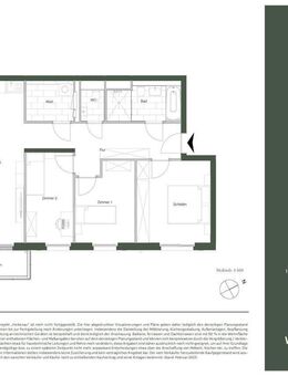 1. OG mit zwei Balkonen und Sonnengarantie. - Heikendorf