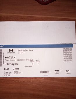 Verkaufe Kontra K Ticket - Lauchhammer