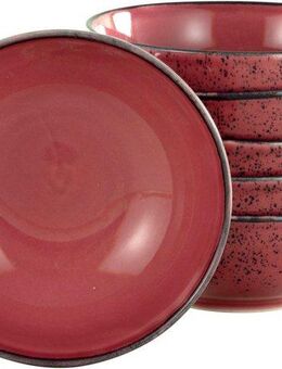 CreaTable Müslischale NATURE COLLECTION, Steinzeug, (Set, 6-tlg), Salatschale, Snackschale, Ø 16,5 cm